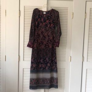 Cabi long floral dress - size small